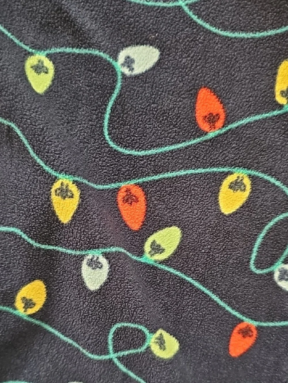 Wondershop Holiday Lights Fleece PJ Pants Kids Boy Girl Sz 12